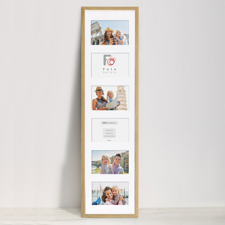 Ramka drewniana galeria passe-partout Natural 20x80 - kolor naturalne drewno