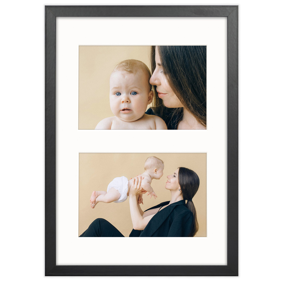 Foto galeria czarna 21x30 cm na 2 zdjęcia o wymiarach 10x15 cm