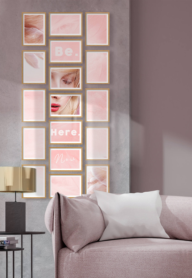 Zestaw ramek PINIA 00 GF0028 - galeria ramek na 17 zdjęć