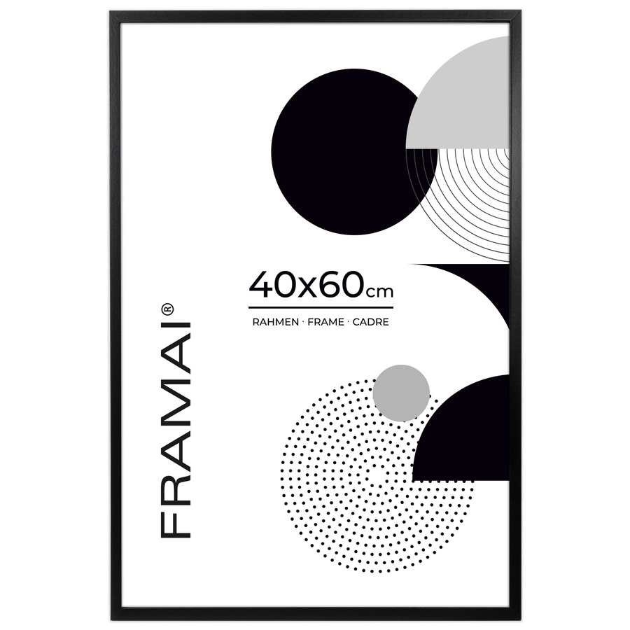 Czarna ramka na zdjęcia FDM 2 w rozmiarze 40x60 cm