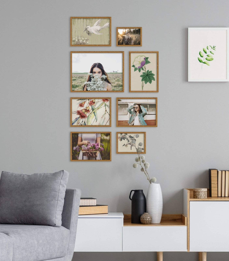 Zestaw dębowych ramek galeria HIT 33 GF0009