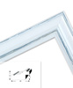 Ramka drewniana MAROTTA 2816, fotoramka na zdjęcia, plakaty lub obrazy - kolor biało-niebieski, przetarcia