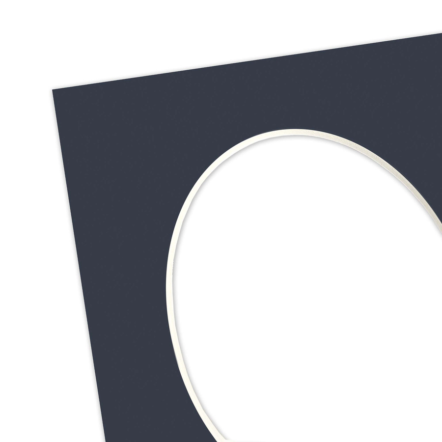 Passe partout 18x24 (13x18) OWAL GRANATOWE NAVY - LUCA Q5403