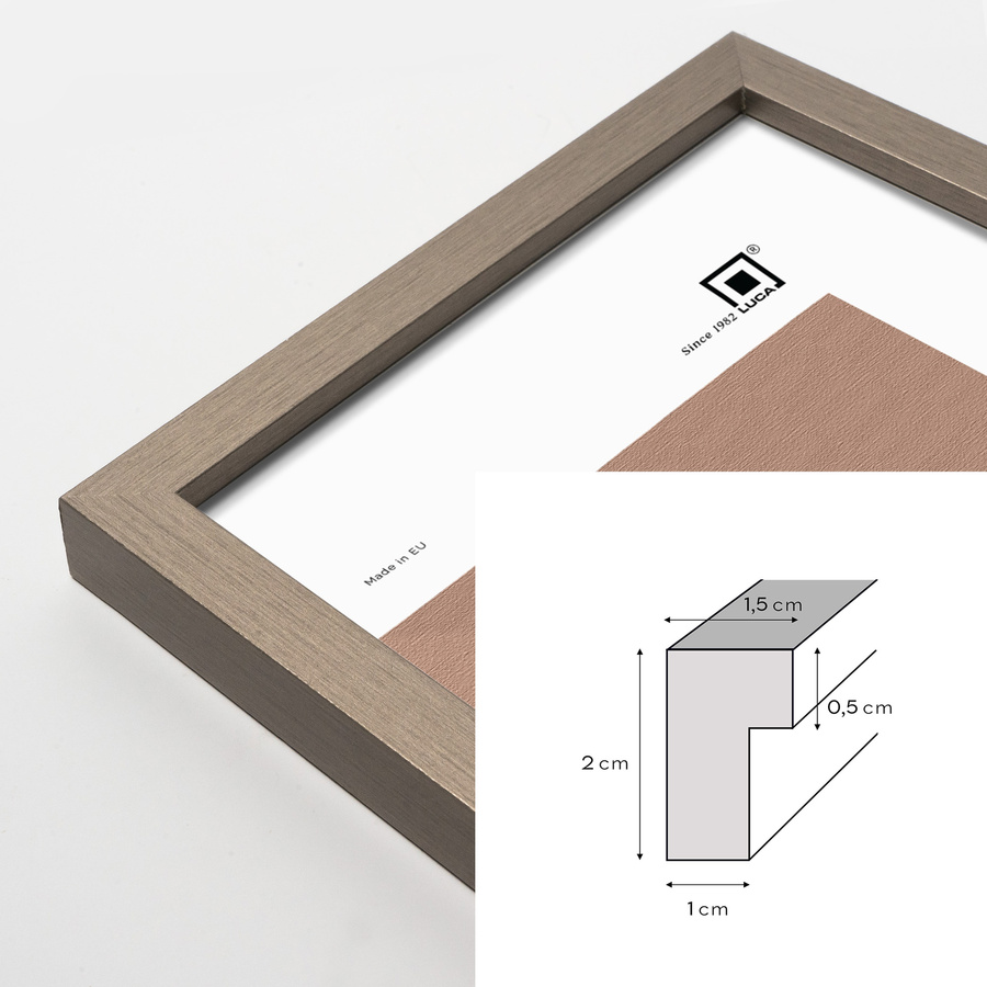 Srebrna ramka na zdjęcia LUX ST w rozmiarze 30x40 cm