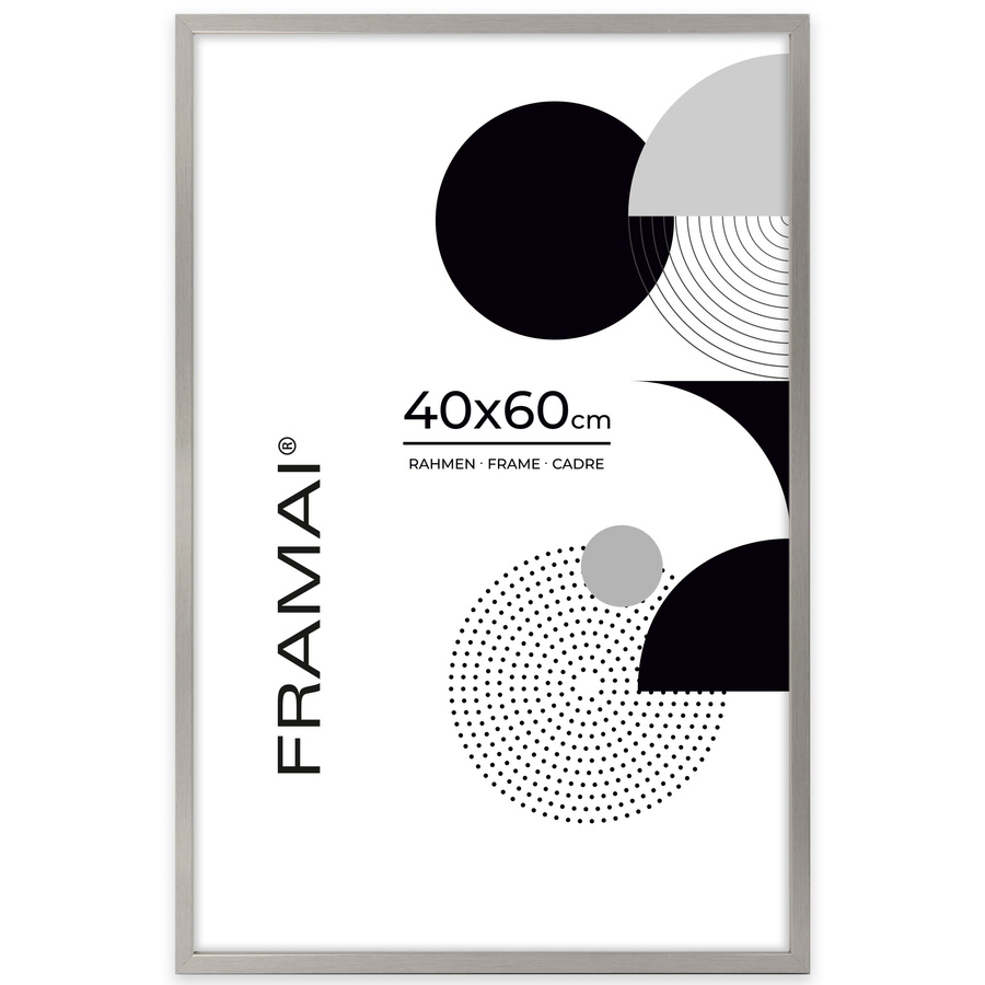 Srebrna ramka na zdjęcia LUX S w rozmiarze 40x60 cm