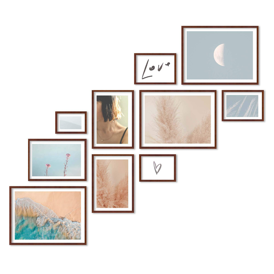 Zestaw ramek PINIA 3 GF0033 R - galeria ramek na 10 zdjęć