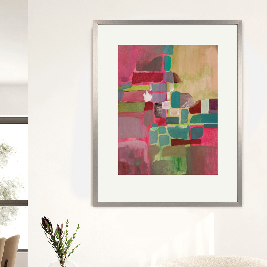 Srebrna ramka na zdjęcia w rozmiarze 40x50 cm