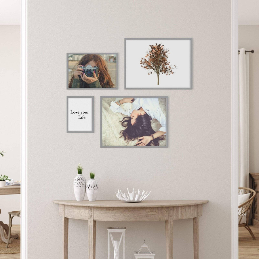 Zestaw szarych ramek galeria Pinia 05 GF0008