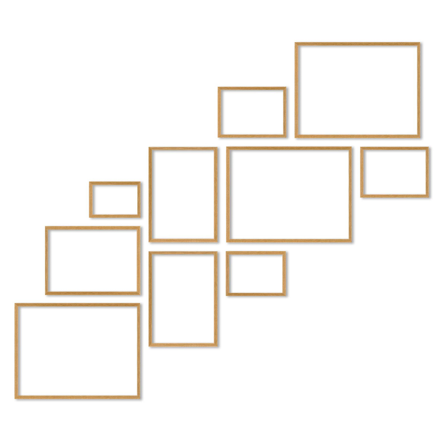 Zestaw ramek PINIA 00 GF0033 R - galeria ramek na 10 zdjęć