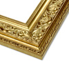 Rama do obrazów, zdjęć oraz luster na wymiar LUCA #2550. Ozdobna ornamentowana, drewniana oprawa - kolor jasne złoto