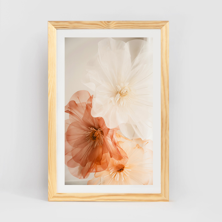 Ramka z drewna surowego na zdjęcia RAW 30x45 cm