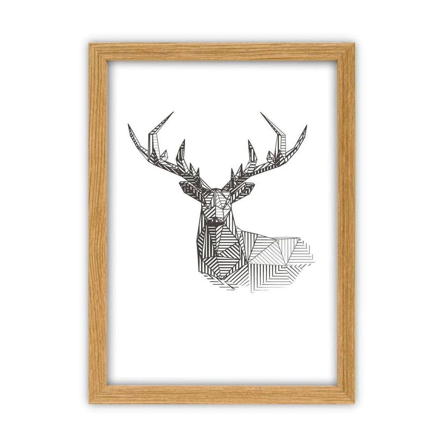 Galeria ścienna PINIA 00 GF0007. Zestaw dębowych ramek na ścianę