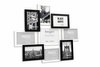 Multirama drewniana Black & White 91, zestaw ramek 8 X 10x15 cm, 1 X 13x18 cm - czarno-biała