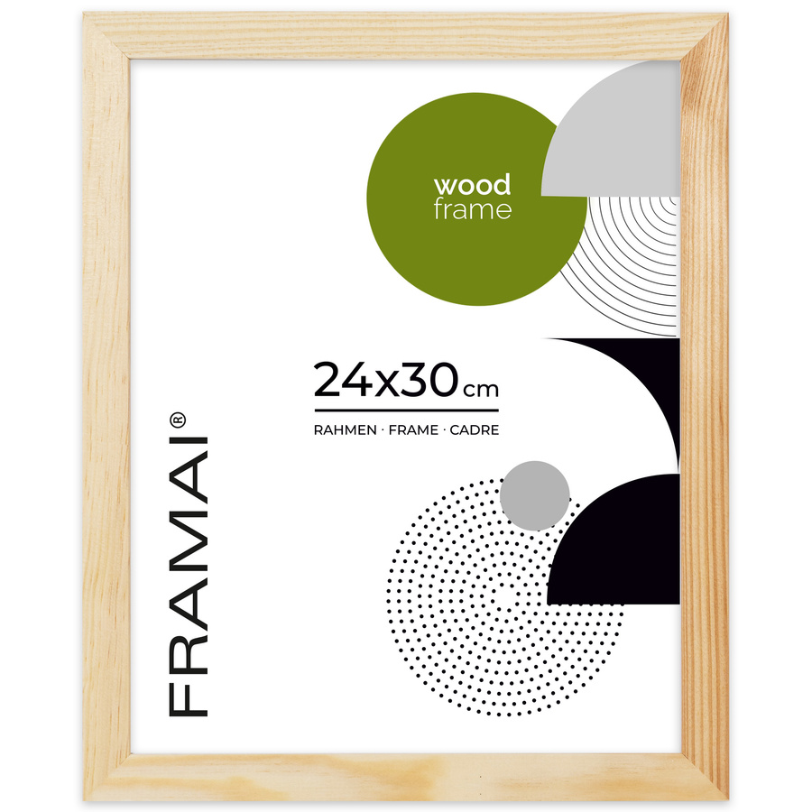 Ramka z drewna surowego na zdjęcia RAW 24x30 cm