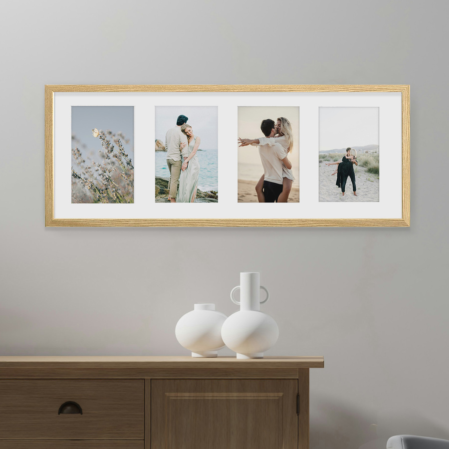 Ramka drewniana galeria passe-partout Natural 23x66 - kolor naturalne drewno