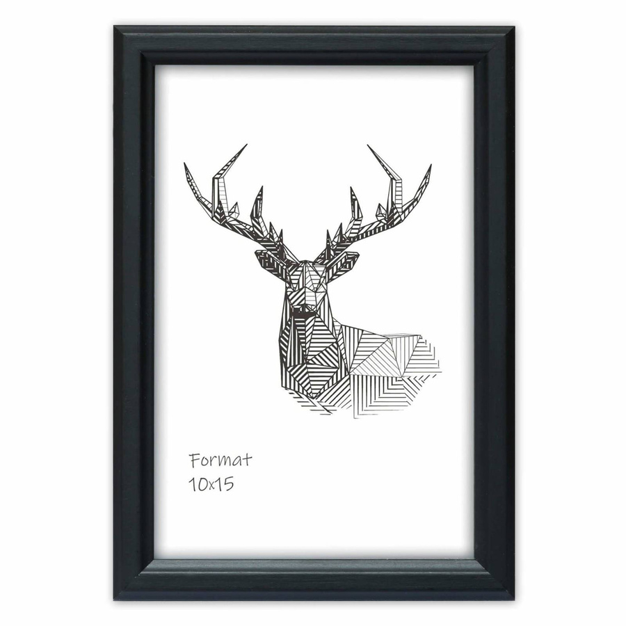 Zestaw czarnych ramek galeria 2 GF0008 1x15x21 1x 21x30 2x 30x40 cm