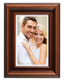 Ramka drewniana GISSI 2087, szlachetna fotoramka na zdjęcia, plakaty lub obrazy - kolor brązowy