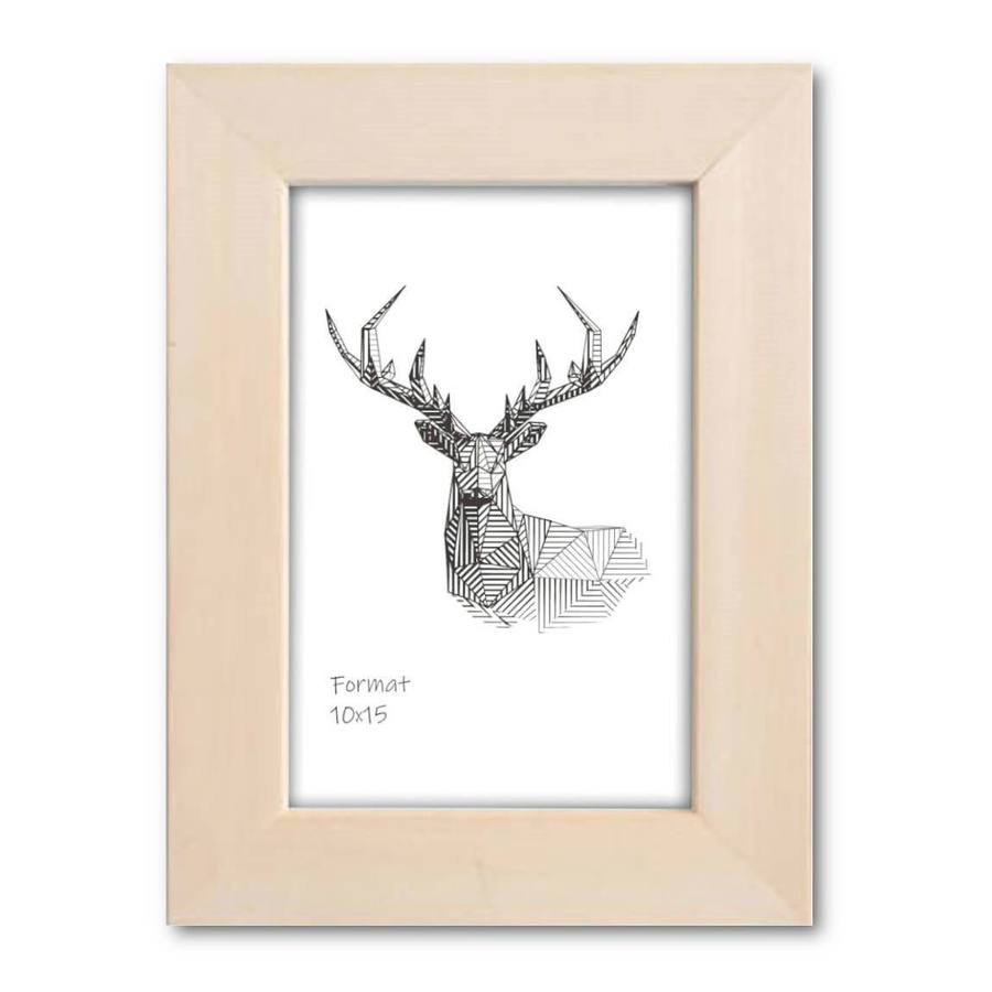 Ramka z drewna surowego CRUDO 1704, prosta i naturalna fotoramka na zdjęcia, plakaty lub rysunki