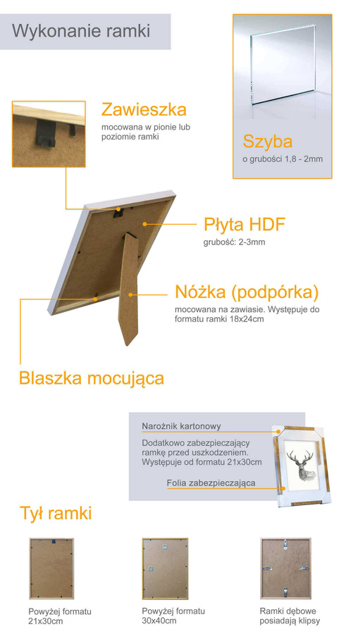 Ramka drewniana RICARDI 1944 21x30 cm