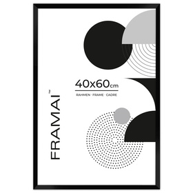 Czarna ramka na zdjęcia o rozmiarze 40x60 cm