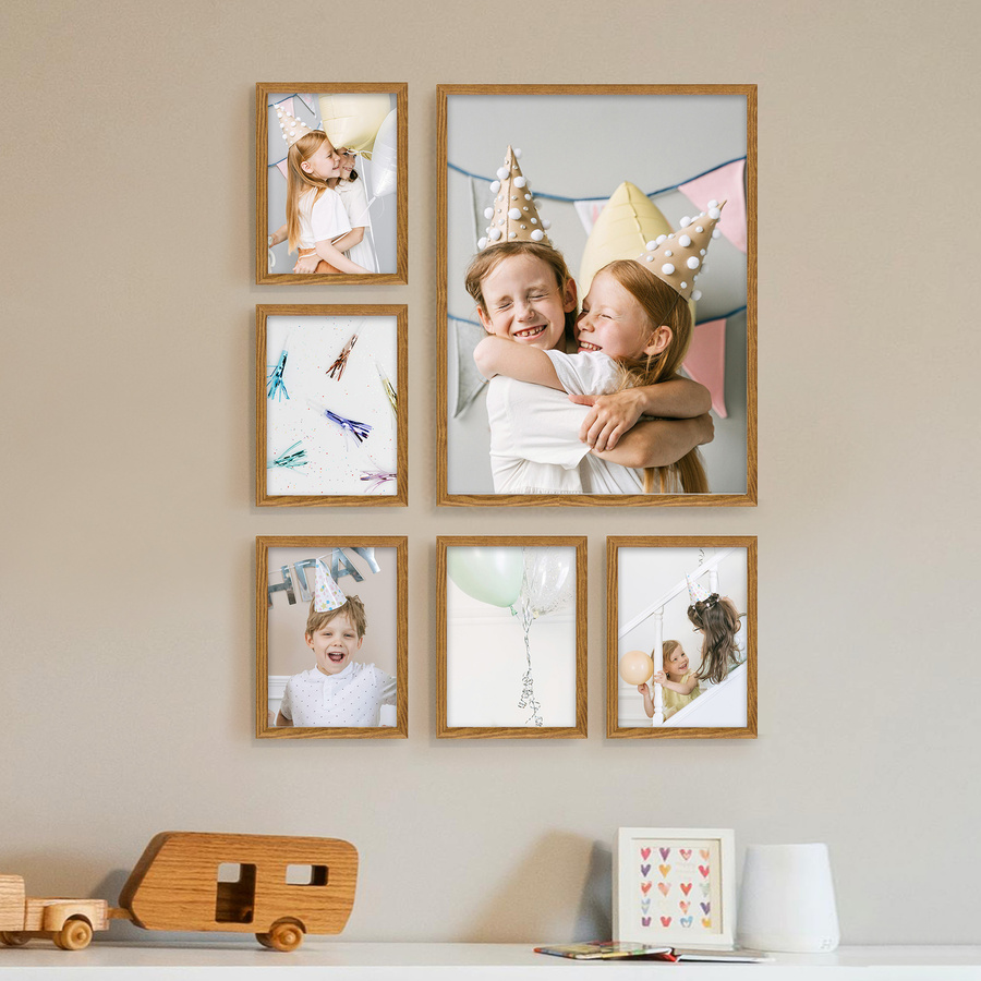 Zestaw dębowych ramek galeria HIT 33 GF0002