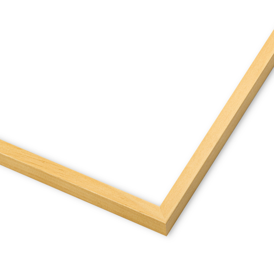 Rama do obrazów, zdjęć oraz plakatów na wymiar LUCA #2804. Płaska nowoczesna, drewniana oprawa - kolor jasne drewno