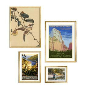 Zestaw złotych ramek galeria HIT 1 Z GF0008