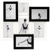 Multirama czarno-biała MULTI HEN 1-2 na 7 zdjęć ramka na zdjęcia