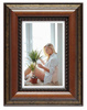 Ramka drewniana PATERNO 2121, klasyczna fotoramka na zdjęcia, plakaty lub obrazy - kolor brązowy, zdobienia