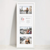 Ramka drewniana galeria passe-partout White 20x55 - kolor biały