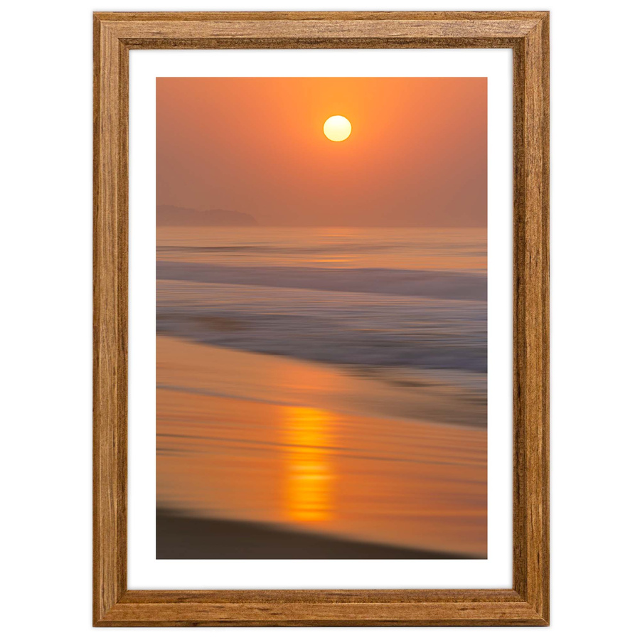 Ramka drewniana PRESTO 1855, szlachetna fotoramka na zdjęcia, plakaty lub rysunki - kolor brązowy