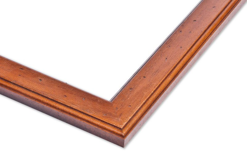 Rama do obrazów, zdjęć oraz plakatów na wymiar LUCA #851. Klasyczna profilowana, drewniana oprawa - kolor brązowy