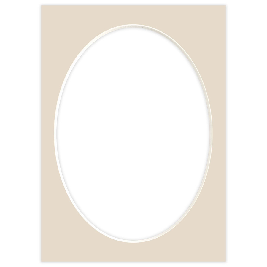 Passe partout 15x21 (13x18) OWAL BEŻOWE CRAFT - LUCA Q5208