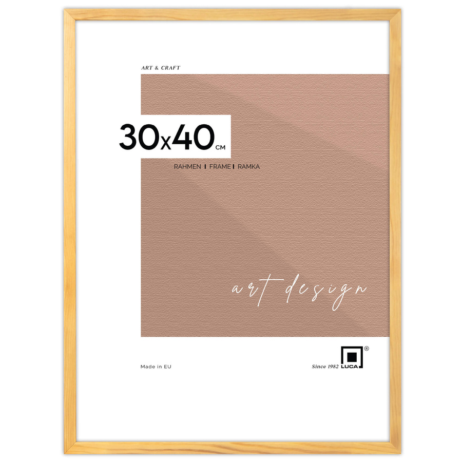 Galeria ścienna PINIA 0 GF0002. Zestaw naturalnych ramek na ścianę