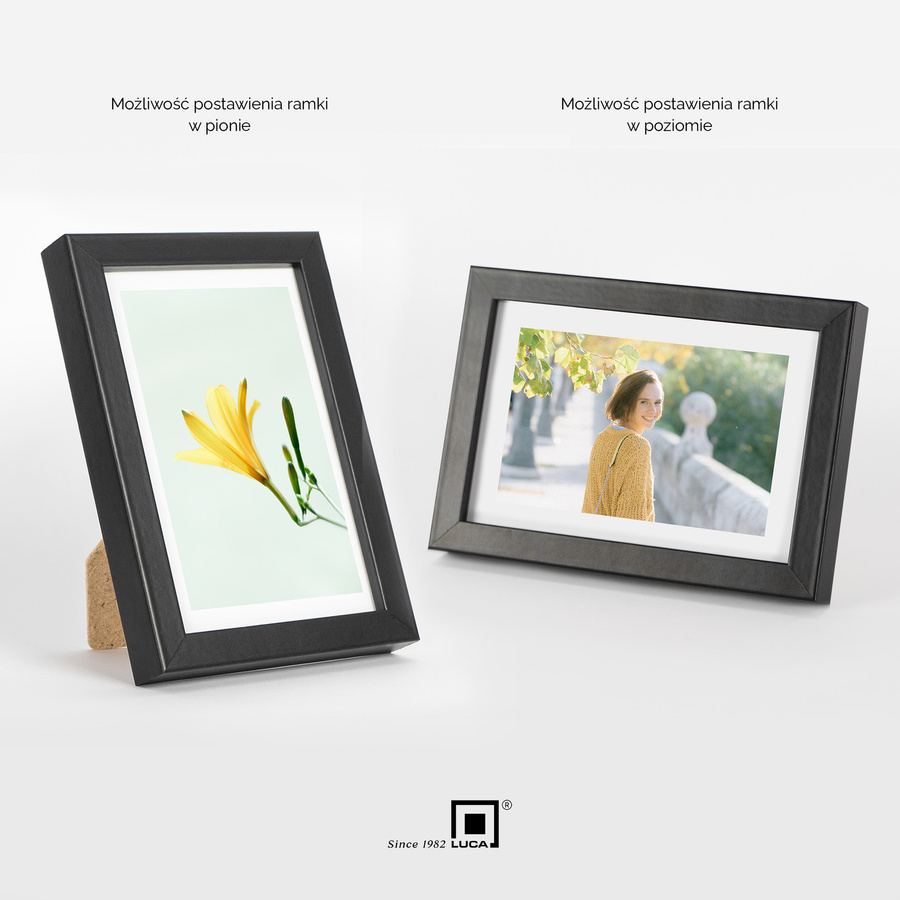 Zestaw 5 czarnych ramek na zdjęcia FDM 2 w rozmiarze 10x15 cm