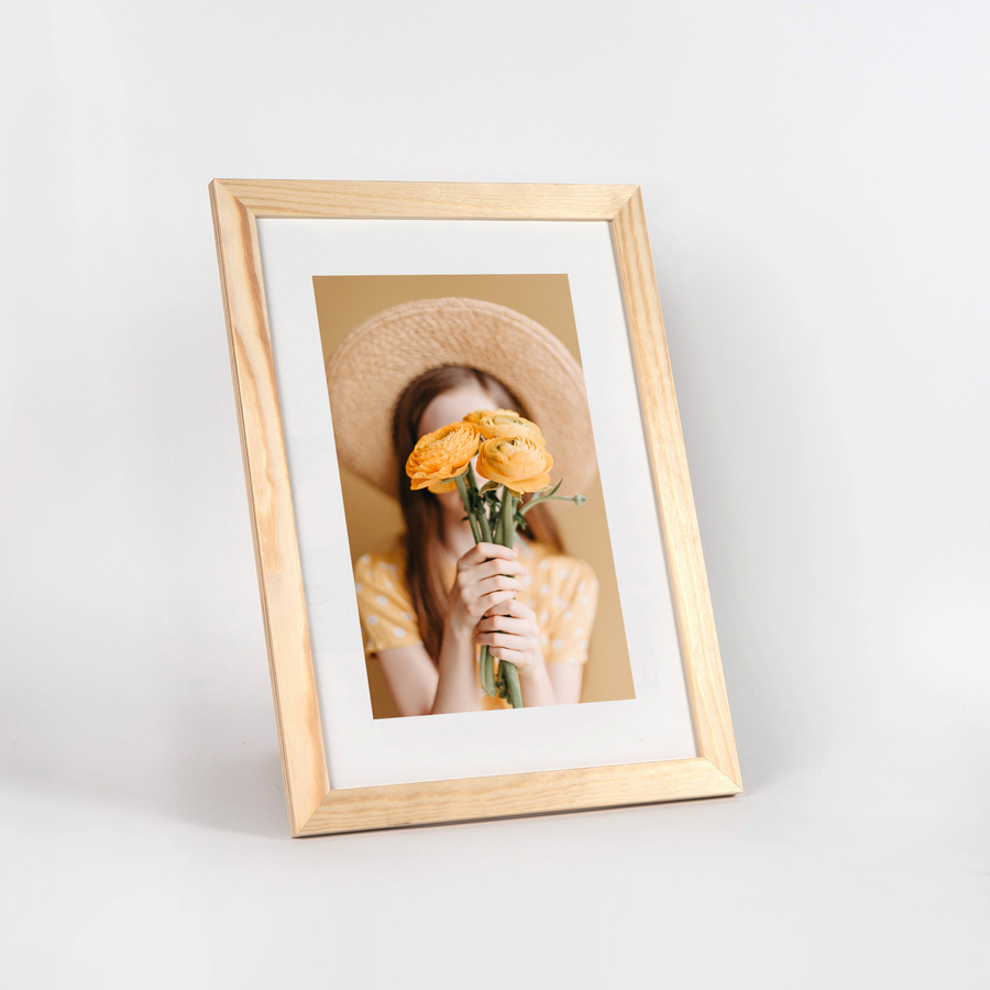 Ramka z drewna surowego na zdjęcia 3 szt. RAW 21x29,7 cm