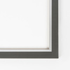 Rama do obrazów, zdjęć oraz plakatów na wymiar LUCA #2998. Prosta, drewniana oprawa - kolor szary srebrny pasek