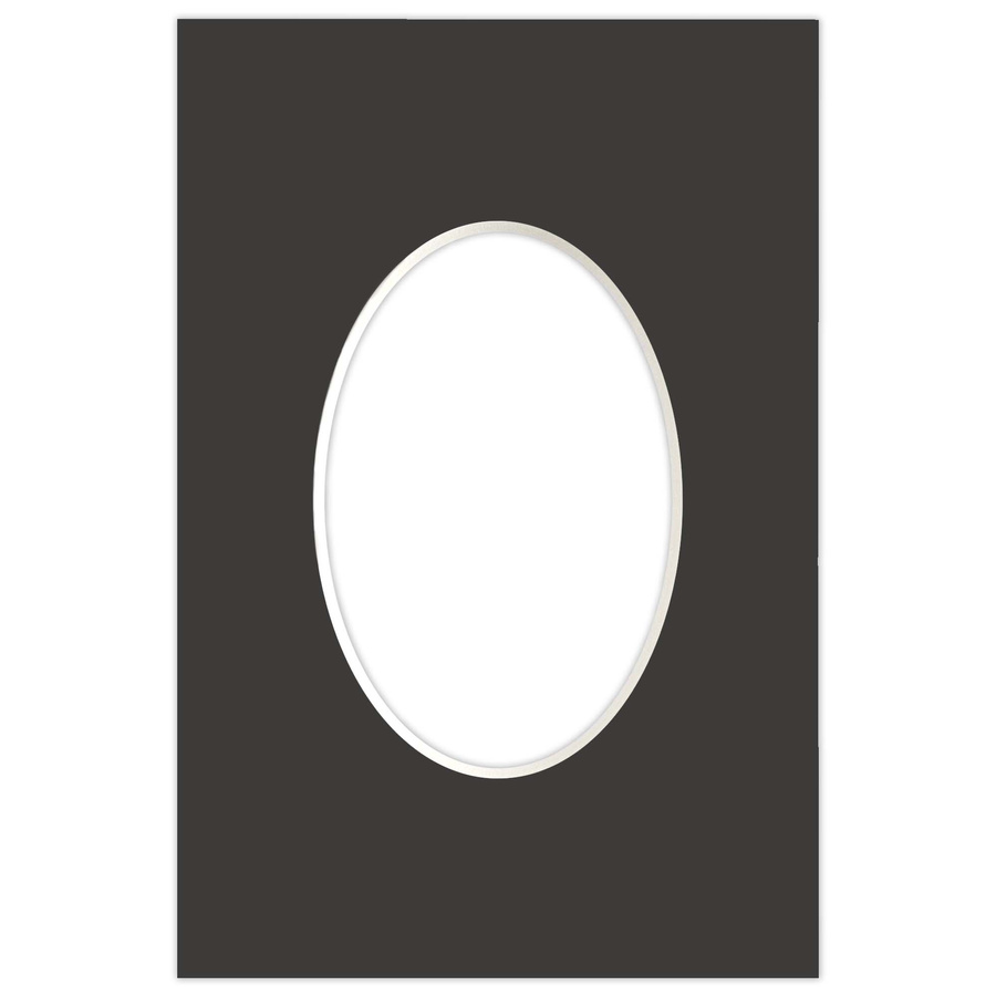 Passe partout 10x15 (6x9) OWAL CZARNE BLACK LUCA Q5801