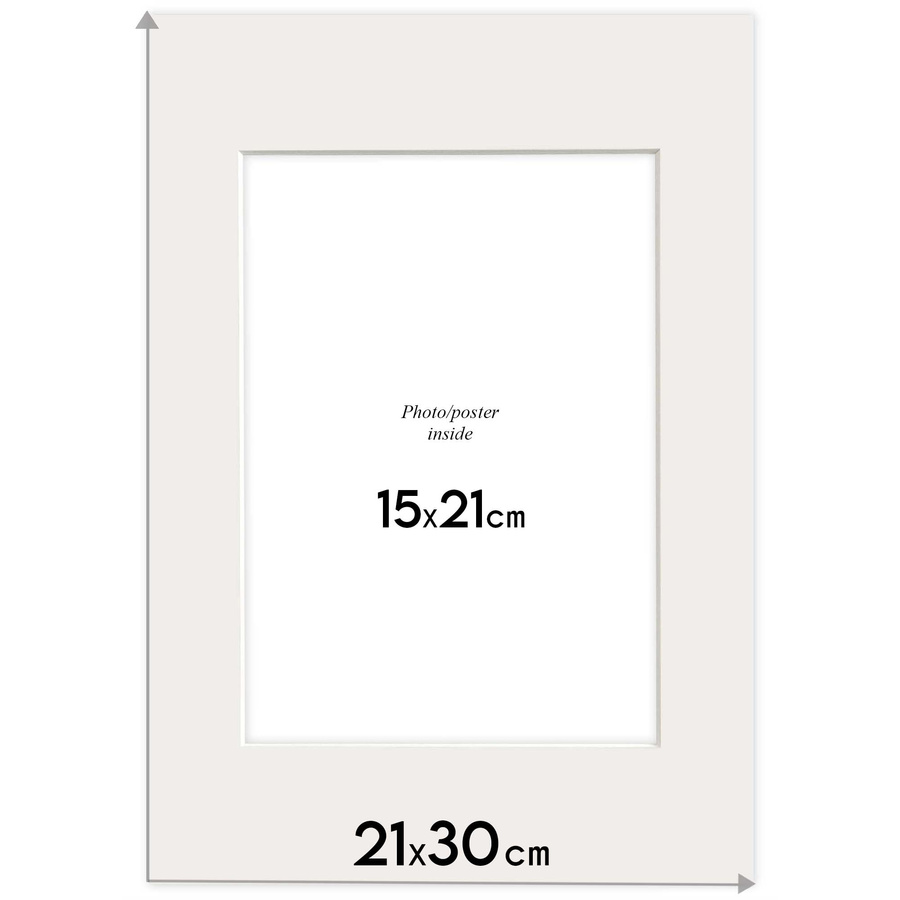 Passe partout 21x30 (15x21) CZARNE BLACK LUCA Q5801