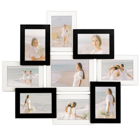Multirama w  czarno-białym kolorze MULTI  HEN 1-2 na 9 zdjęć ramka na zdjęcia
