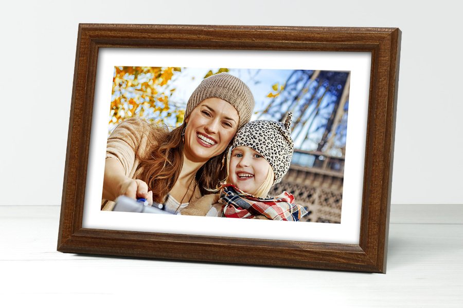 Ramka drewniana PRESTO 1856, szlachetna fotoramka na zdjęcia, plakaty lub rysunki - kolor brązowy