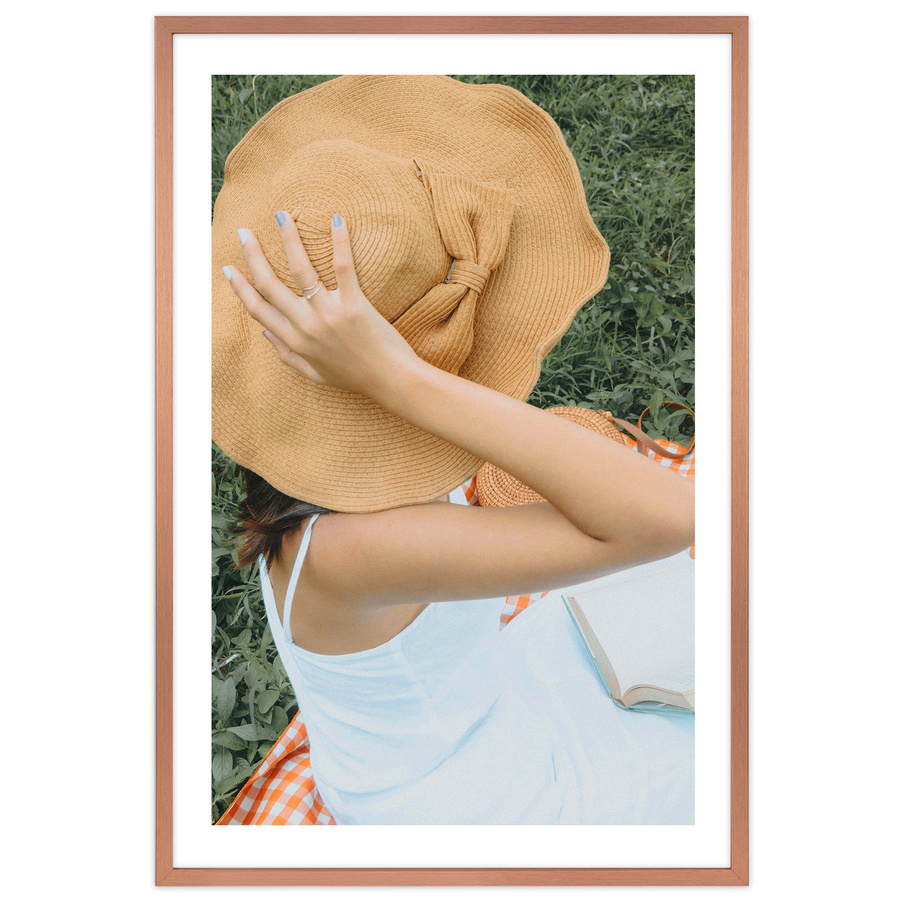 Miedziana ramka na zdjęcia LUX M w rozmiarze 40x60 cm