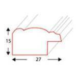 Ramka drewniana BARI 2045, szlachetna i trwała fotoramka na zdjęcia, plakaty lub obrazy - kolor brązowy