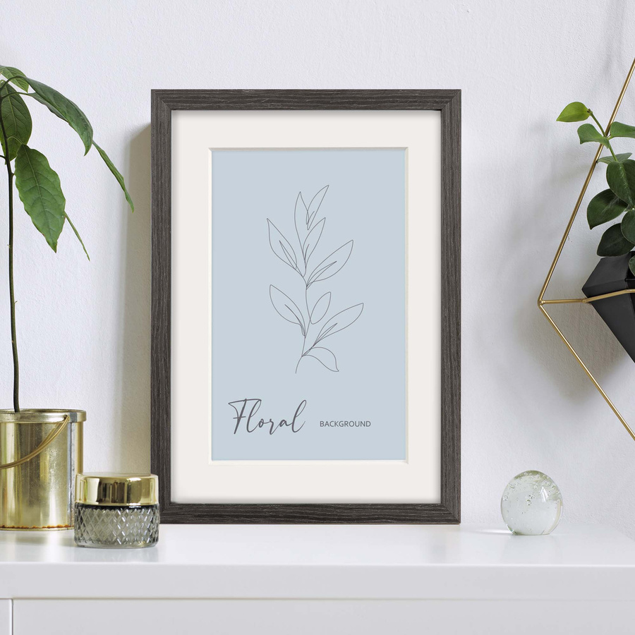 Passe partout 18x24 (10x15) SZARY - STONE - LUCA Q5304