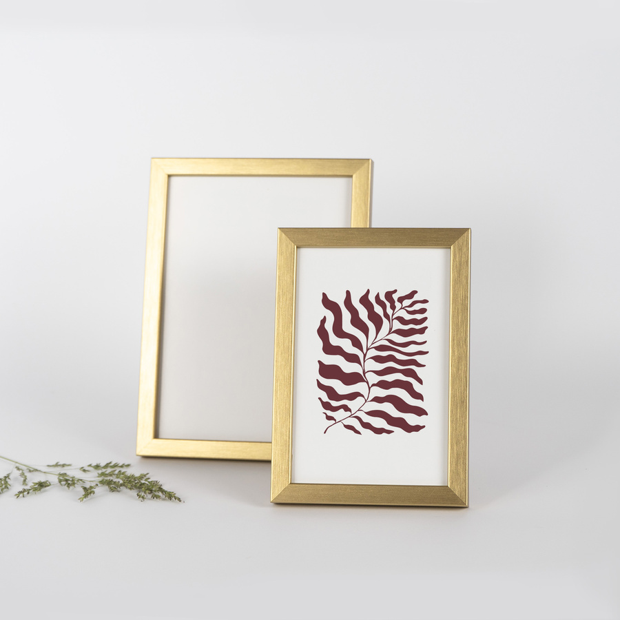 Zestaw ramek drewnianych PINIA 3579 PAK 5 szt. - kolor złoty