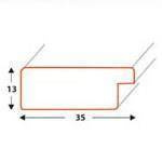 Ramka drewniana COZZE 2104, nowoczesna fotoramaka na zdjęcia, plakaty lub obrazy - kolor niebieski