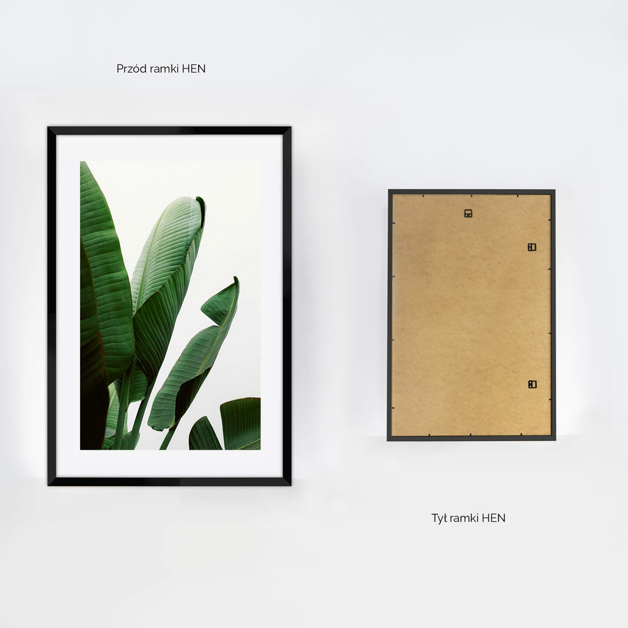 Czarna ramka na zdjęcia o rozmiarze 61x91,5cm