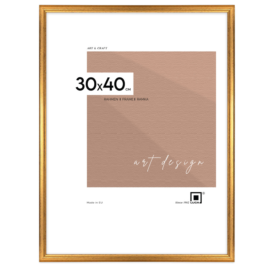 Galeria ścienna PRESTO Z2 GF0003. Zestaw złoto-czarnuch ramek na ścianę