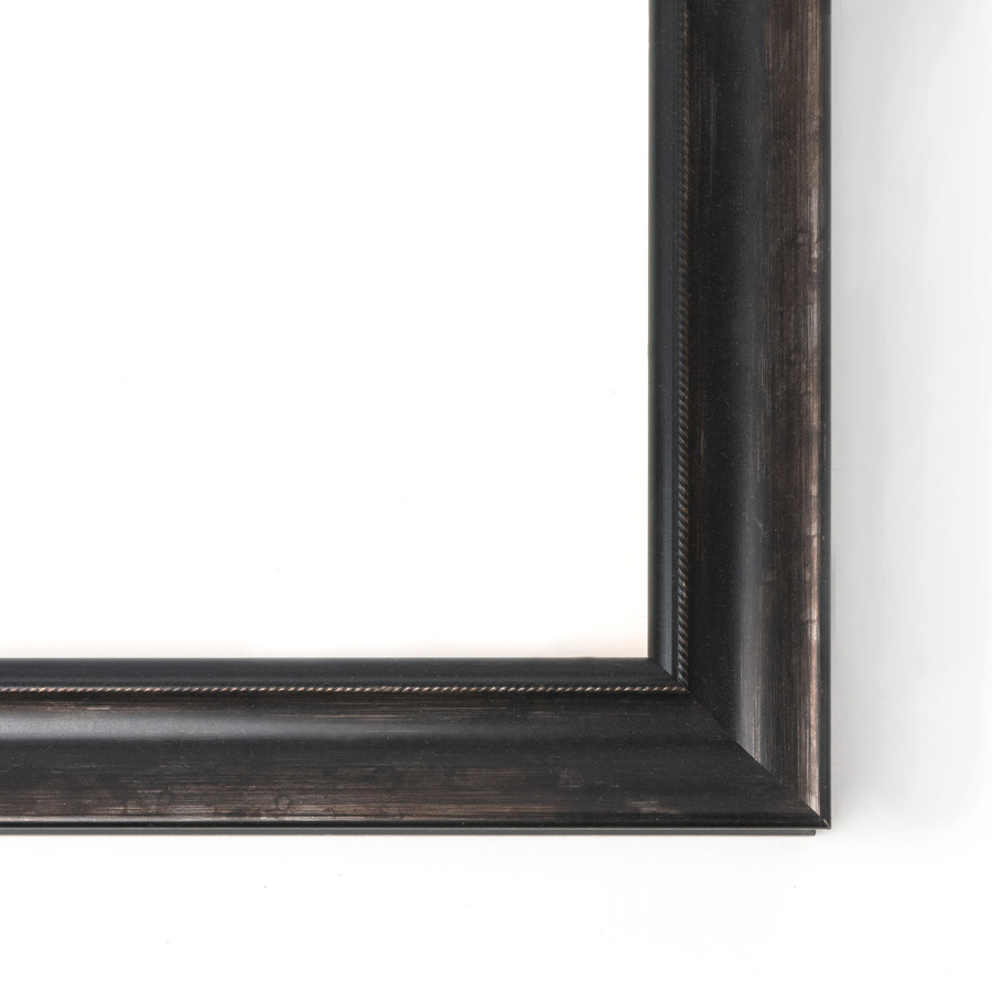 Rama do obrazów, zdjęć oraz plakatów na wymiar LUCA #3093. Klasyczna, drewniana oprawa - holkiel wysoki, kolor czarny