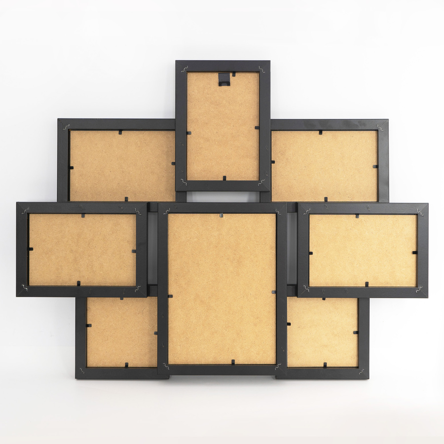 Multirama czarna MULTI HEN 2 na 8 zdjęć ramka na zdjęcia